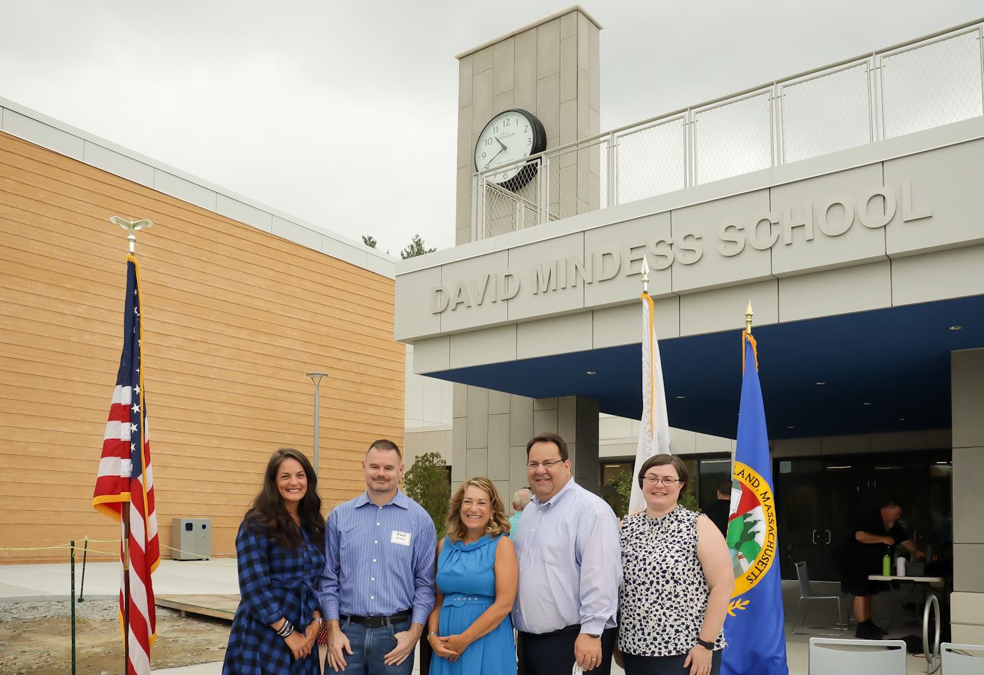 all five school committee members at the 2023 Mindess School Opening Ceremony all five school committee members at the 2023 Mindess School Opening Ceremony